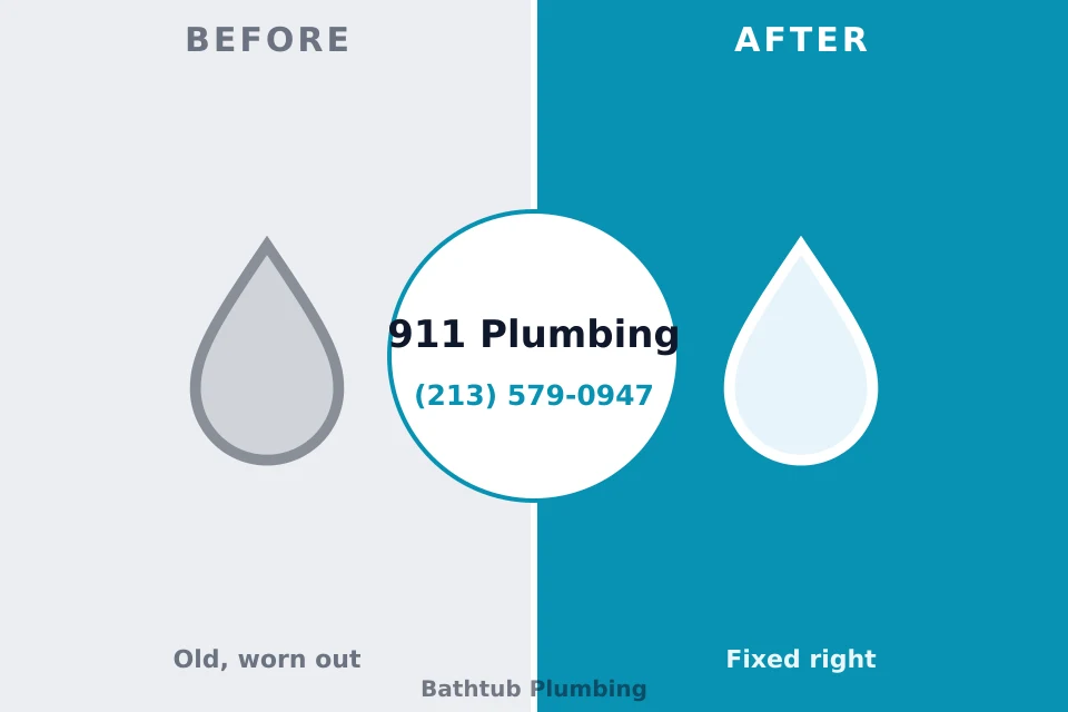 Before and after: plumbing company Big Lake, TX